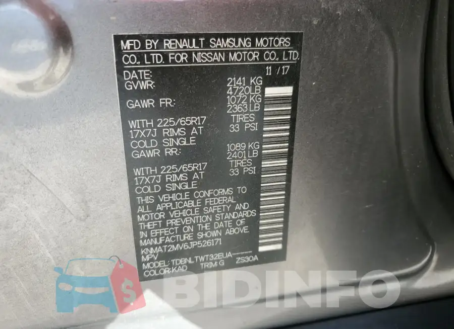 KNMAT2MV6JP526171 Photo# 13