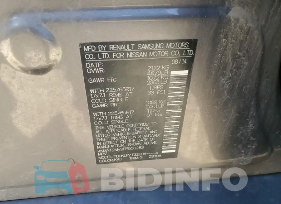 KNMAT2MV9FP500283 Photo# 13