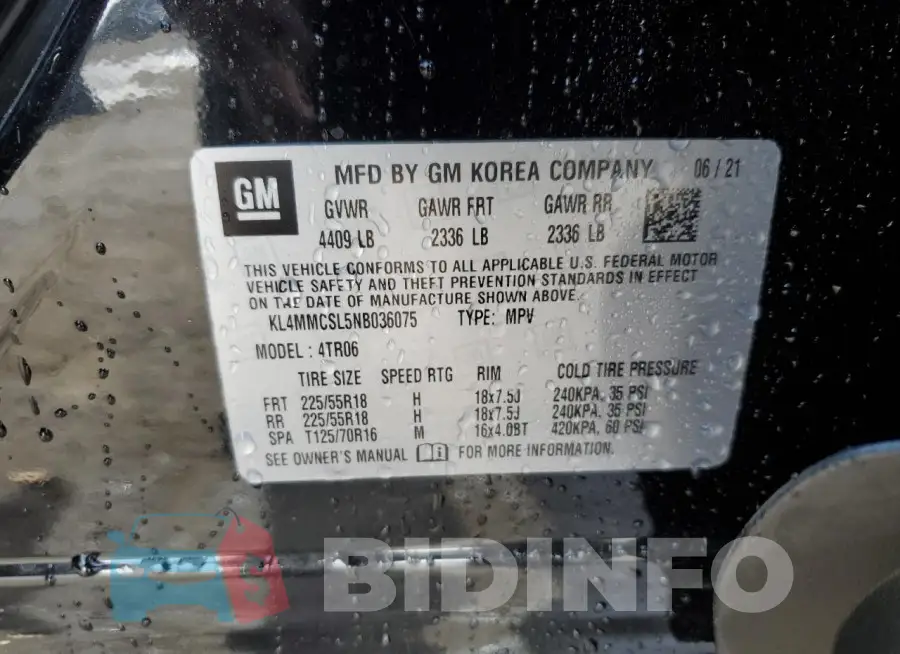 KL4MMCSL5NB036075 Photo# 13