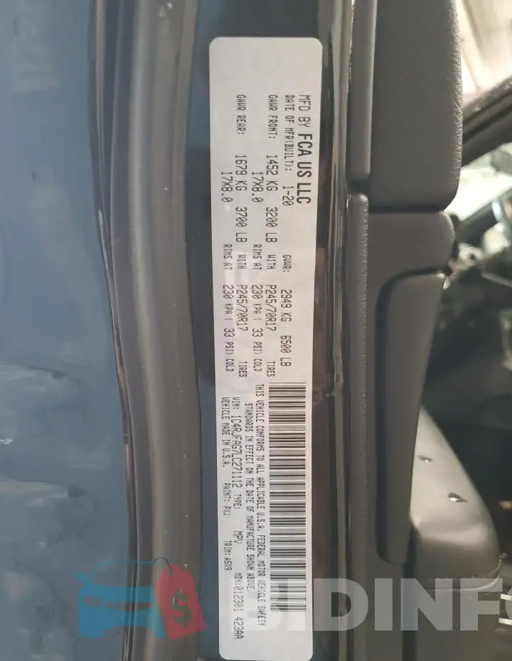 1C4RJFAG7LC271112 Photo# 12