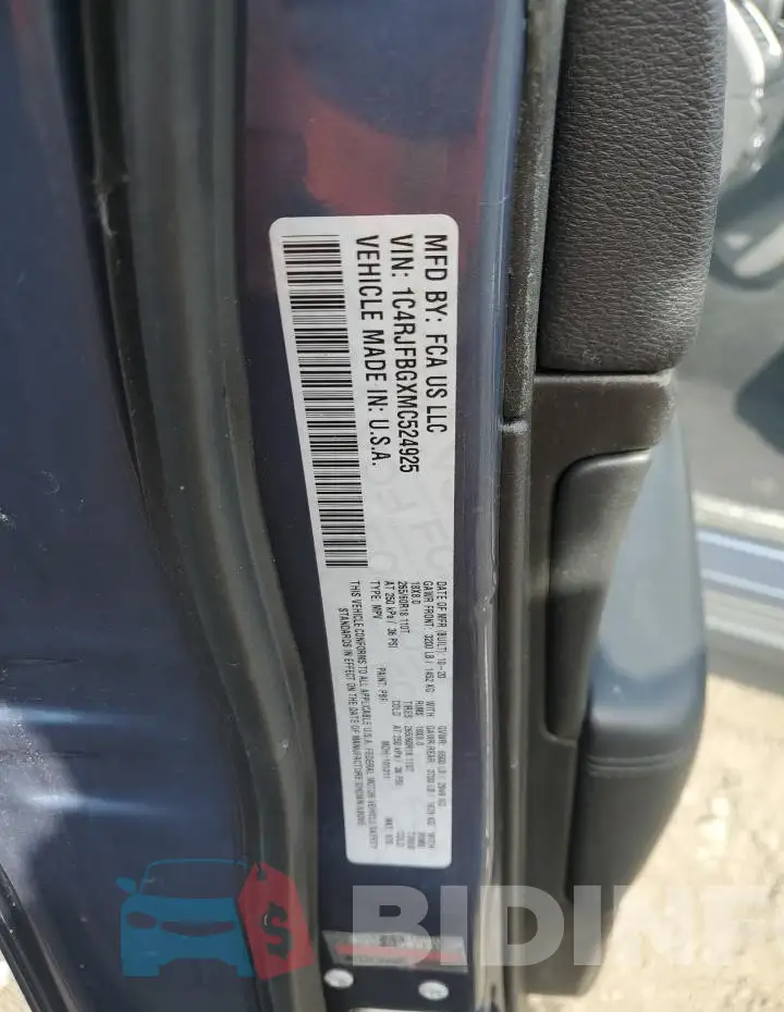 1C4RJFBGXMC524925 Photo# 12