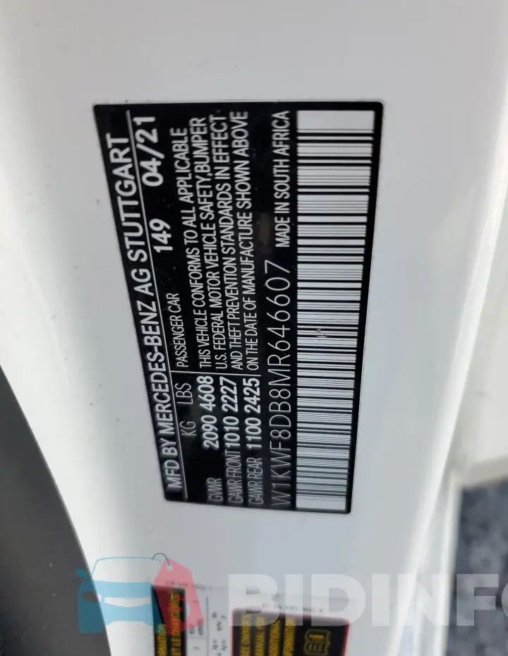 W1KWF8DB8MR646607 Photo# 12
