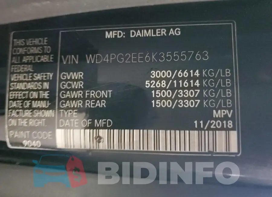 WD4PG2EE6K3555763 Photo# 13