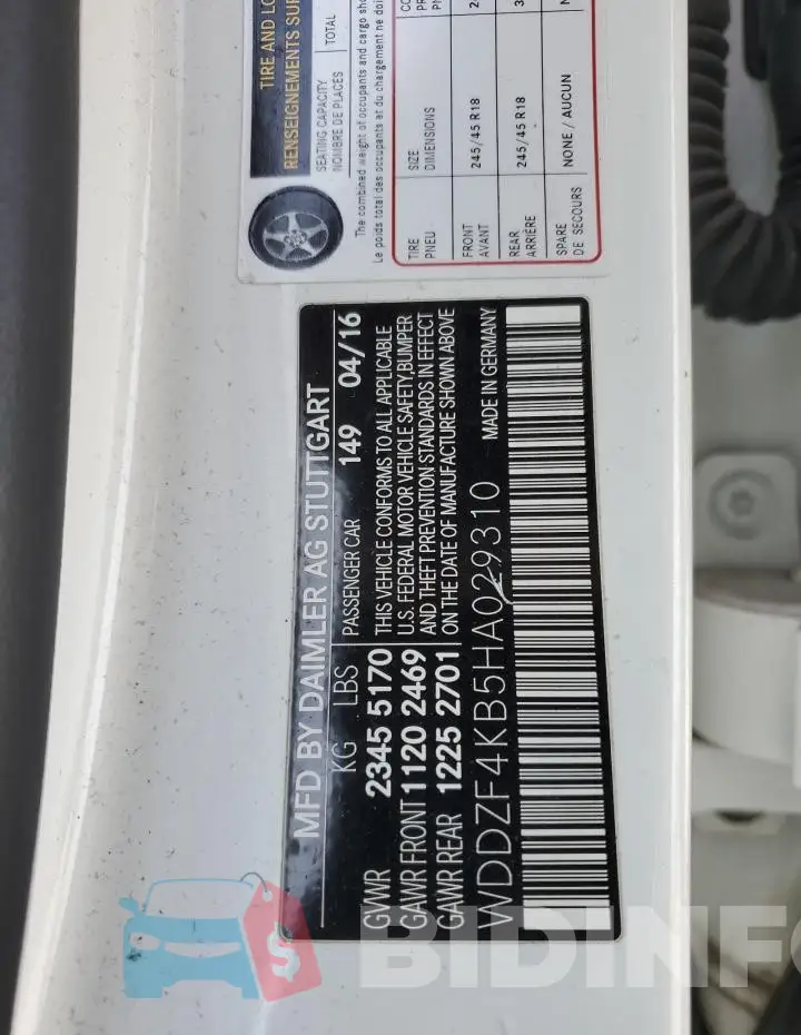 WDDZF4KB5HA029310 Photo# 12