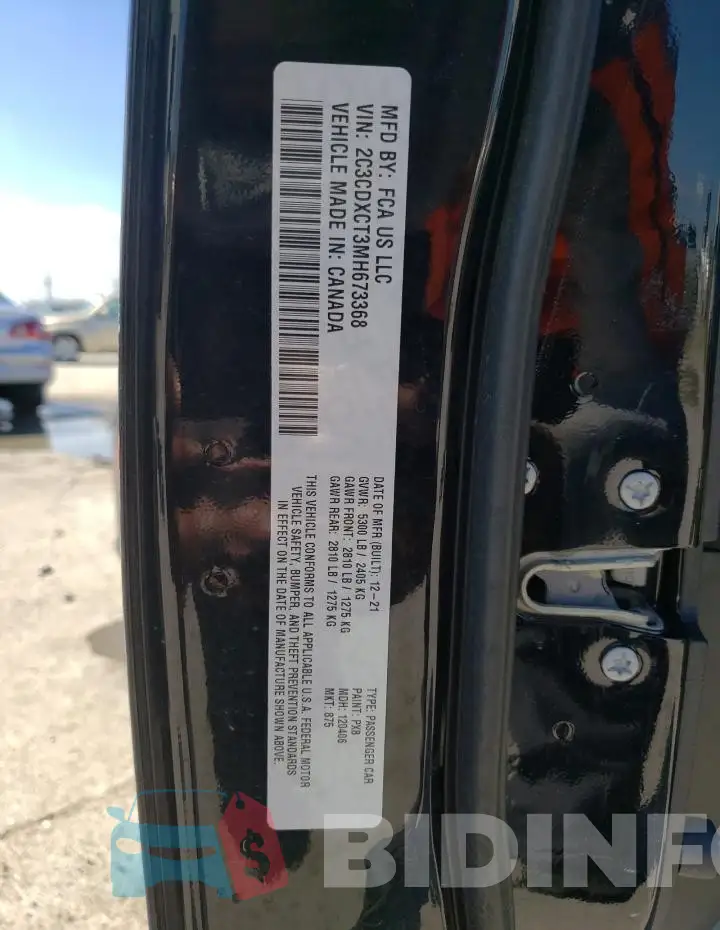 2C3CDXCT3MH673368 Photo# 12