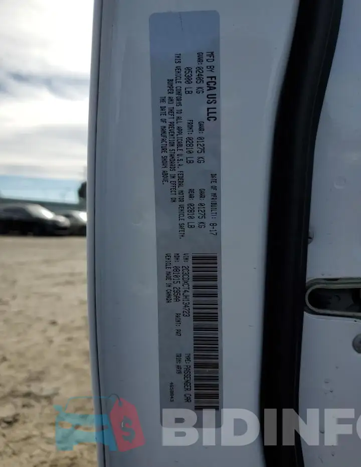 2C3CDXCT4JH134723 Photo# 12