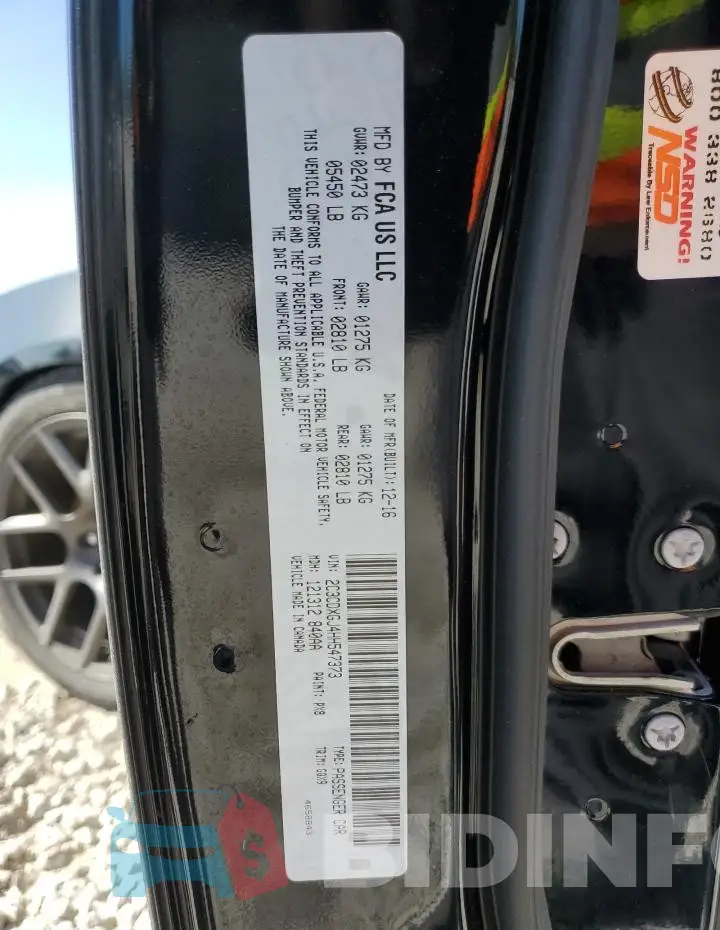2C3CDXGJ4HH547373 Photo# 12