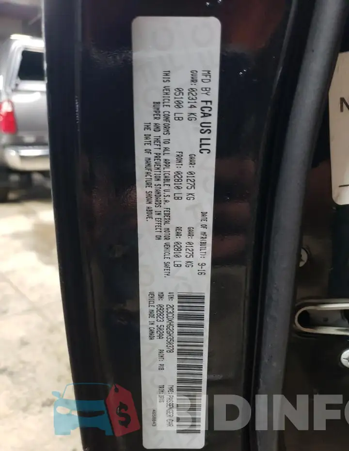 2C3CDXHG2GH350378 Photo# 13