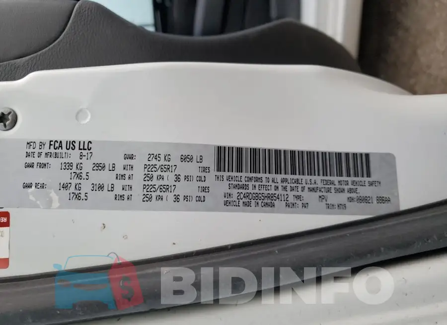 2C4RDGBG5HR854112 Photo# 13