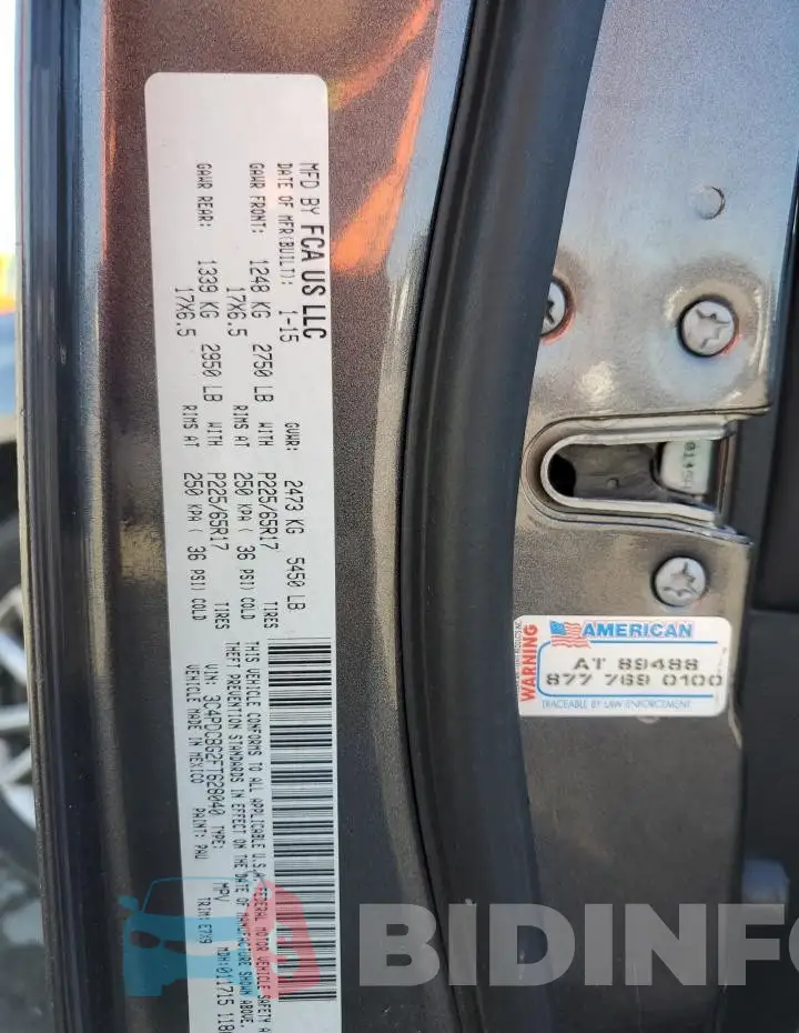 3C4PDCBG2FT628040 Photo# 13