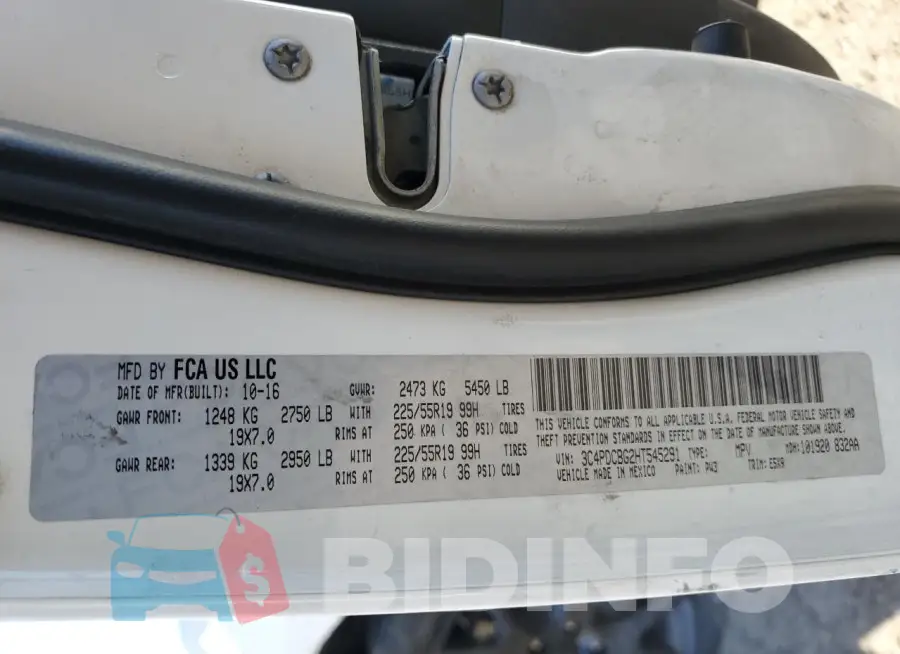 3C4PDCBG2HT545291 Photo# 12