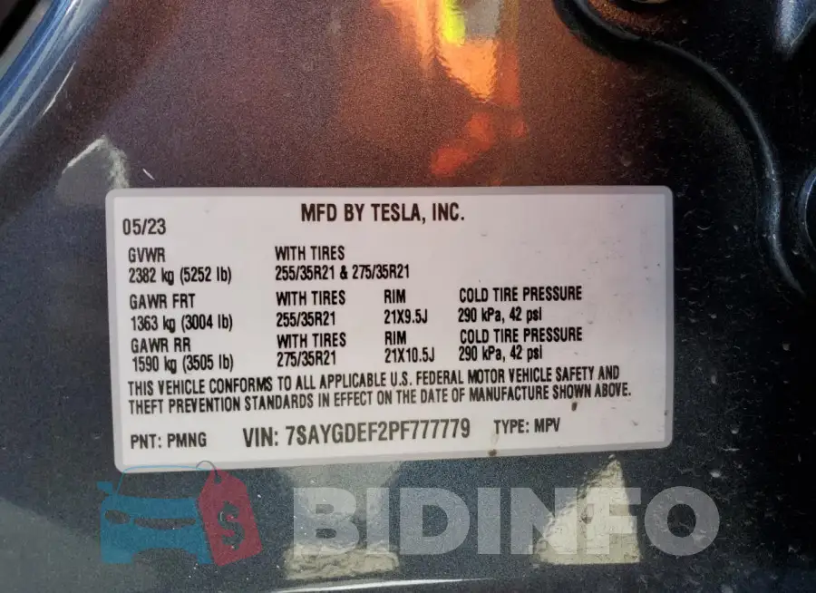 7SAYGDEF2PF777779 Photo# 13