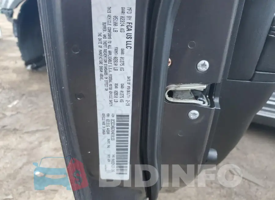2C3CCABG7KH618133 Photo# 12