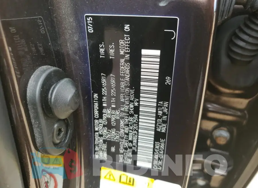 JTJYARBZ3F2017594 Photo# 12