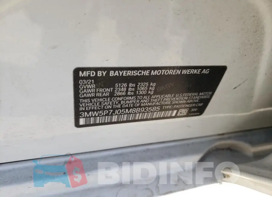 3MW5P7J05M8B93585 Photo# 12