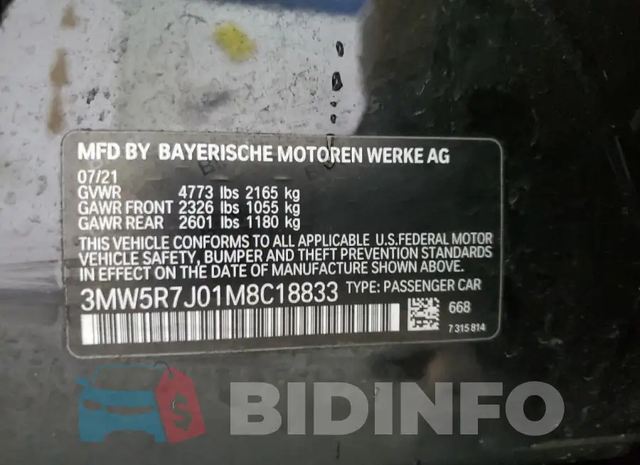 3MW5R7J01M8C18833 Photo# 12
