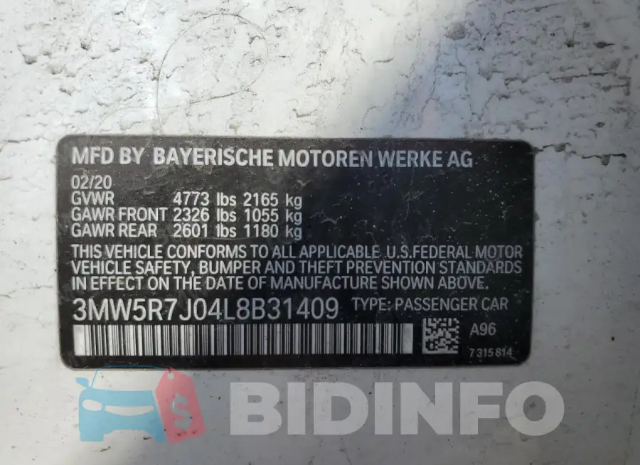3MW5R7J04L8B31409 Photo# 12
