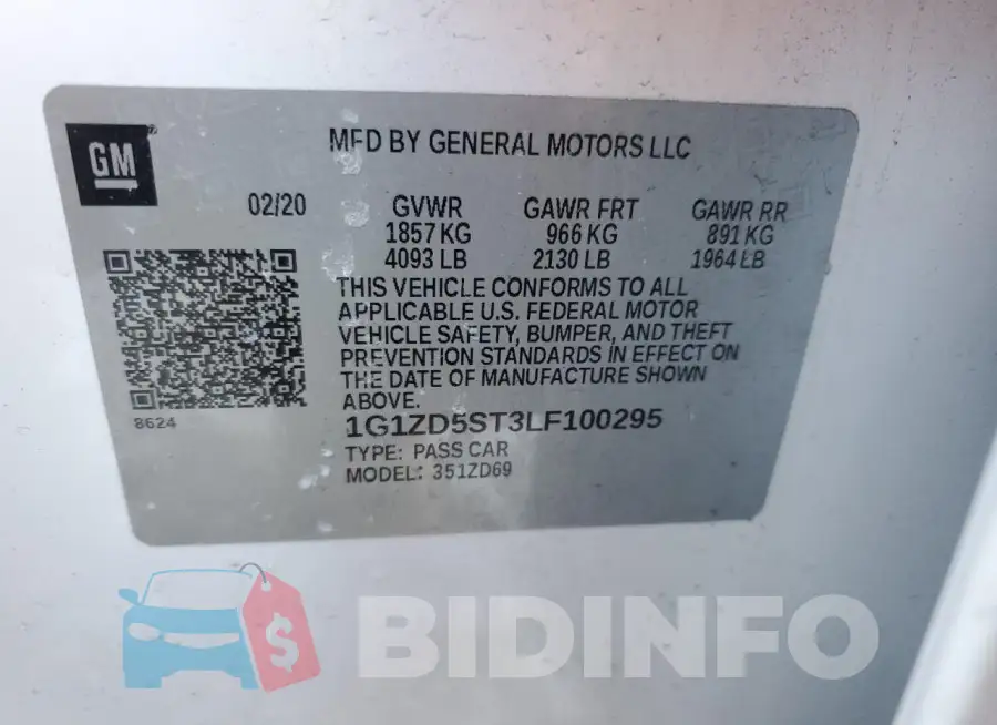 1G1ZD5ST3LF100295 Photo# 12