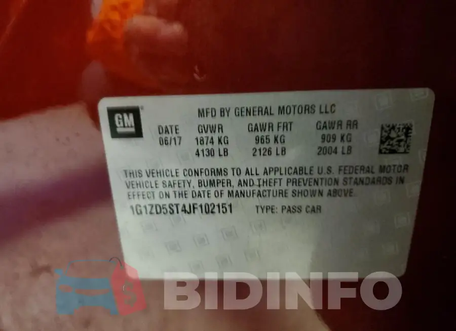 1G1ZD5ST4JF102151 Photo# 12