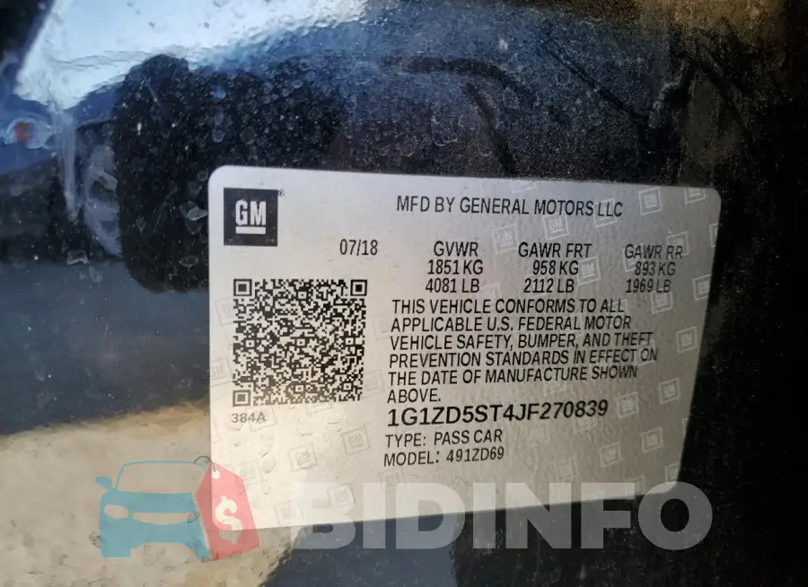1G1ZD5ST4JF270839 Photo# 12