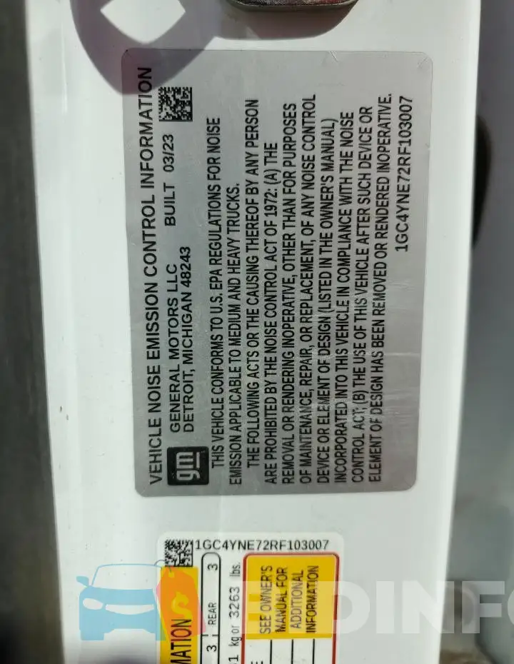 1GC4YNE72RF103007 Photo# 14
