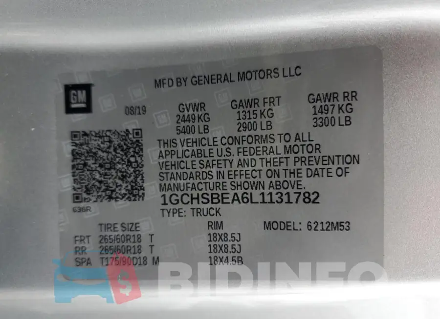 1GCHSBEA6L1131782 Photo# 12