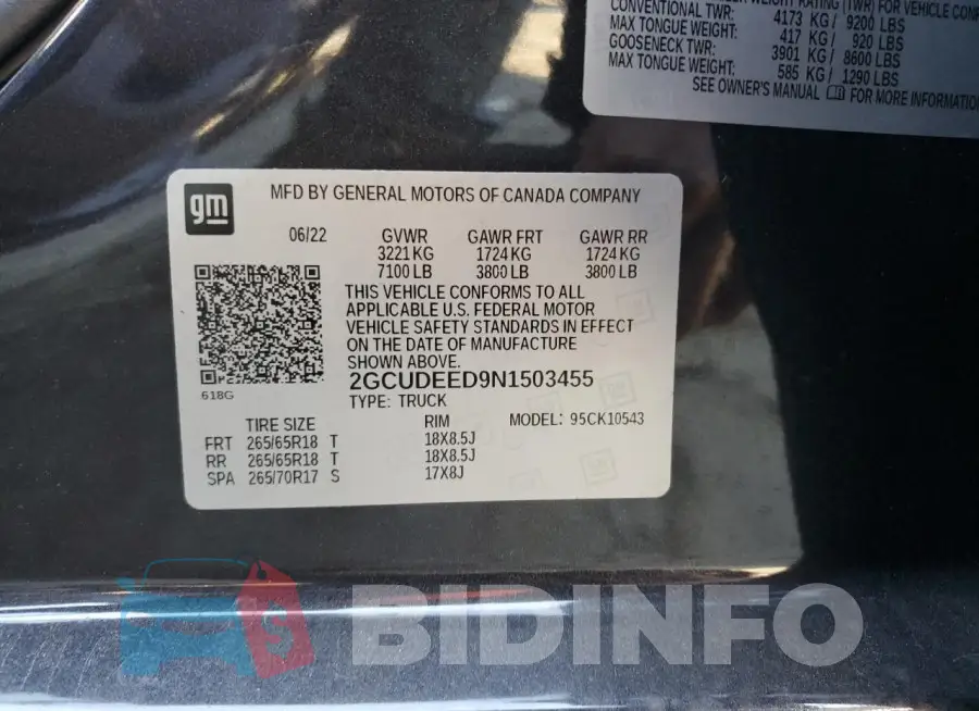 2GCUDEED9N1503455 Photo# 12