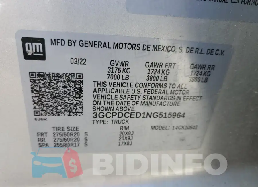 3GCPDCED1NG515964 Photo# 13