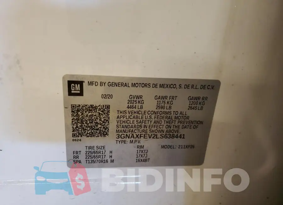 3GNAXFEV2LS638441 Photo# 12