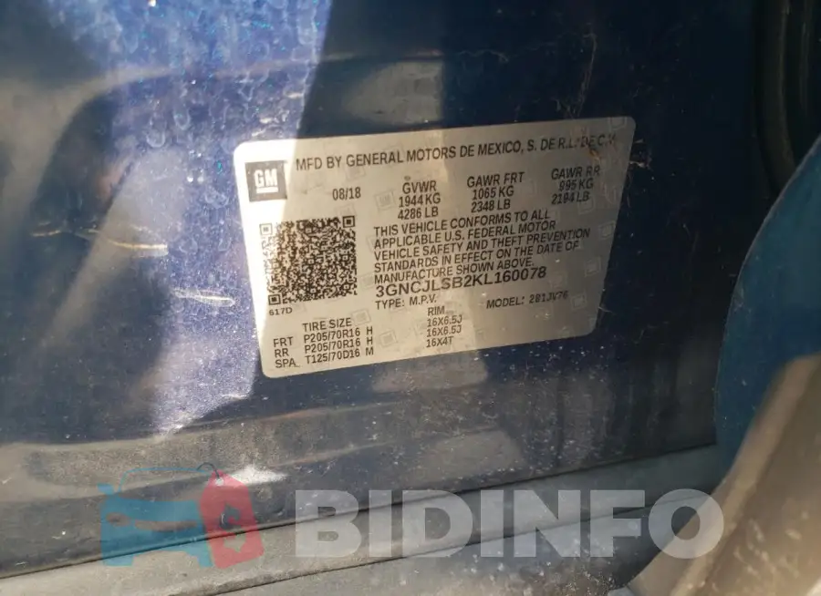 3GNCJLSB2KL160078 Photo# 12