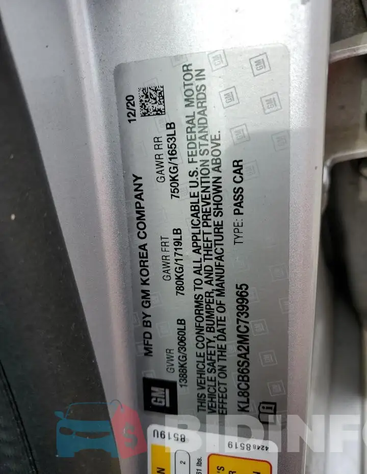 KL8CB6SA2MC739965 Photo# 12