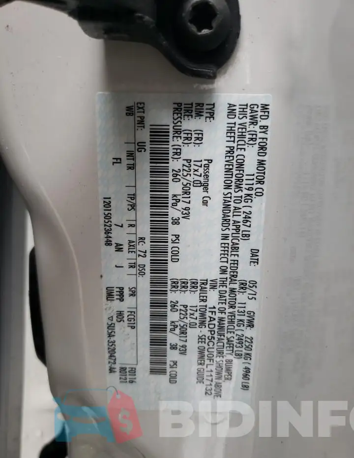 1FADP5CU0FL117132 Photo# 14