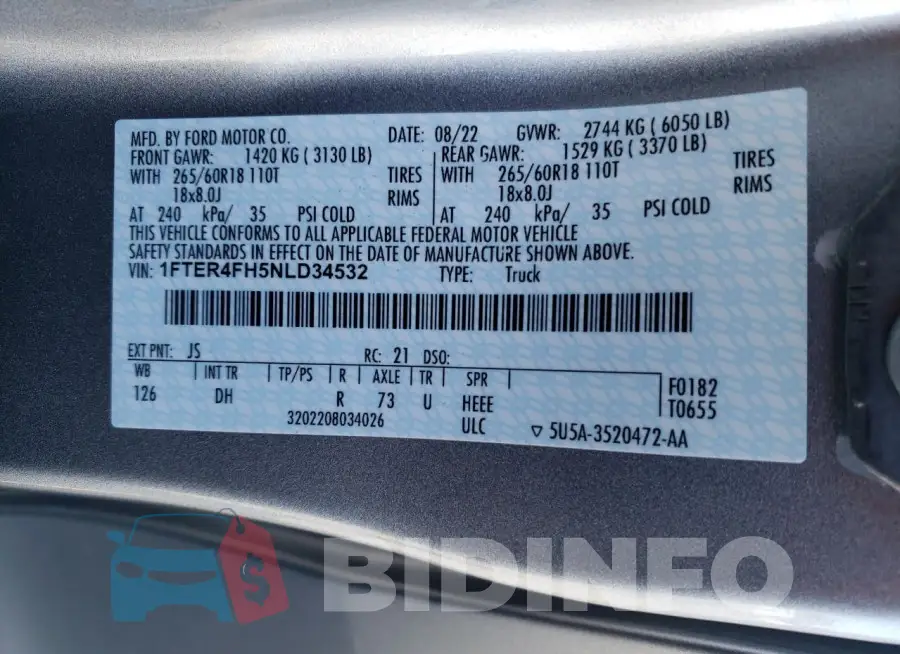 1FTER4FH5NLD34532 Photo# 12