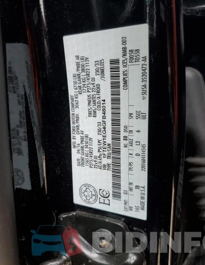 1FTEW1EG4GFB48014 Photo# 12