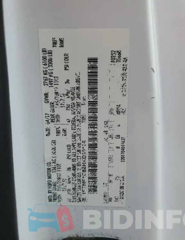 1FTMF1C88HKD30198 Photo# 12