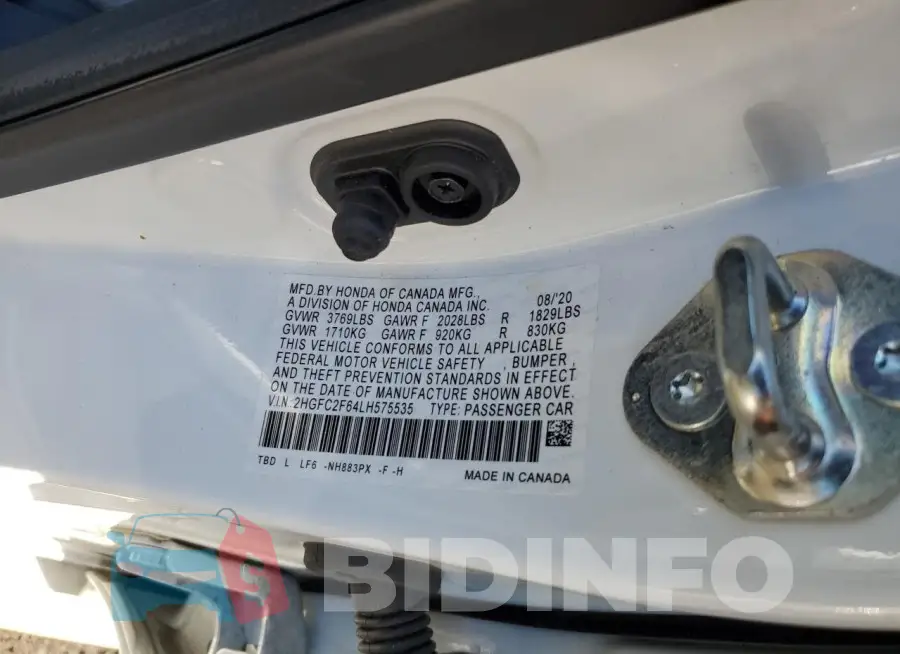 2HGFC2F64LH575535 Photo# 13