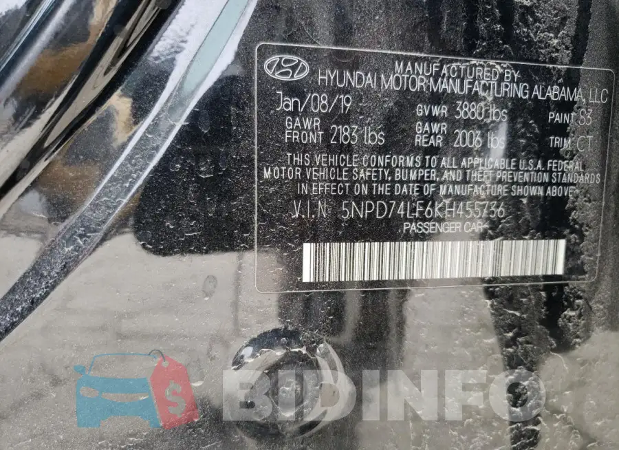 5NPD74LF6KH455736 Photo# 13