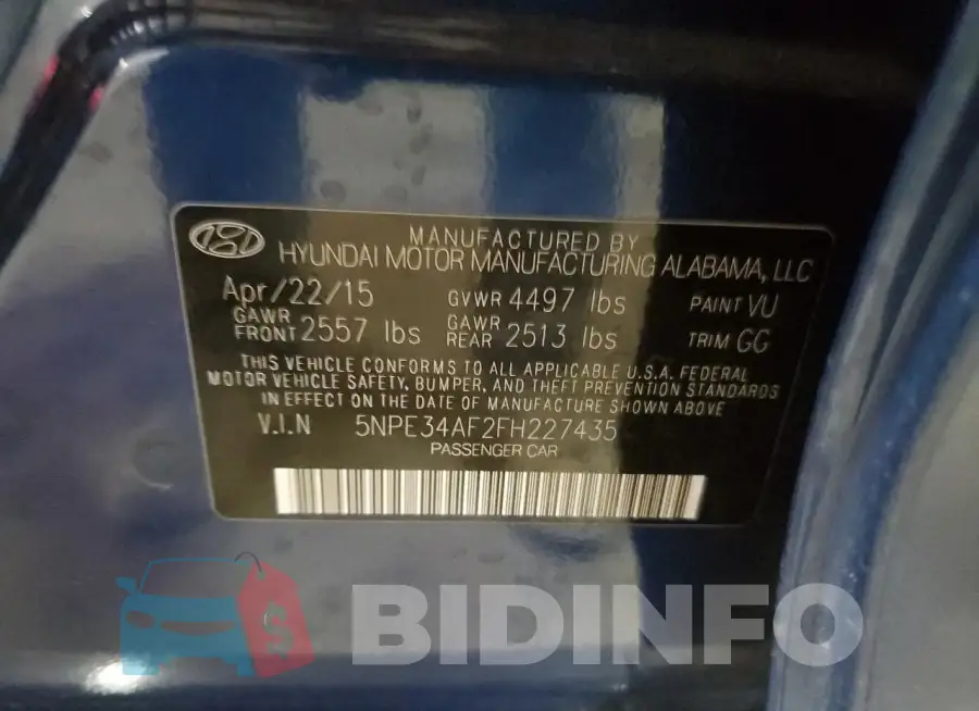 5NPE34AF2FH227435 Photo# 12