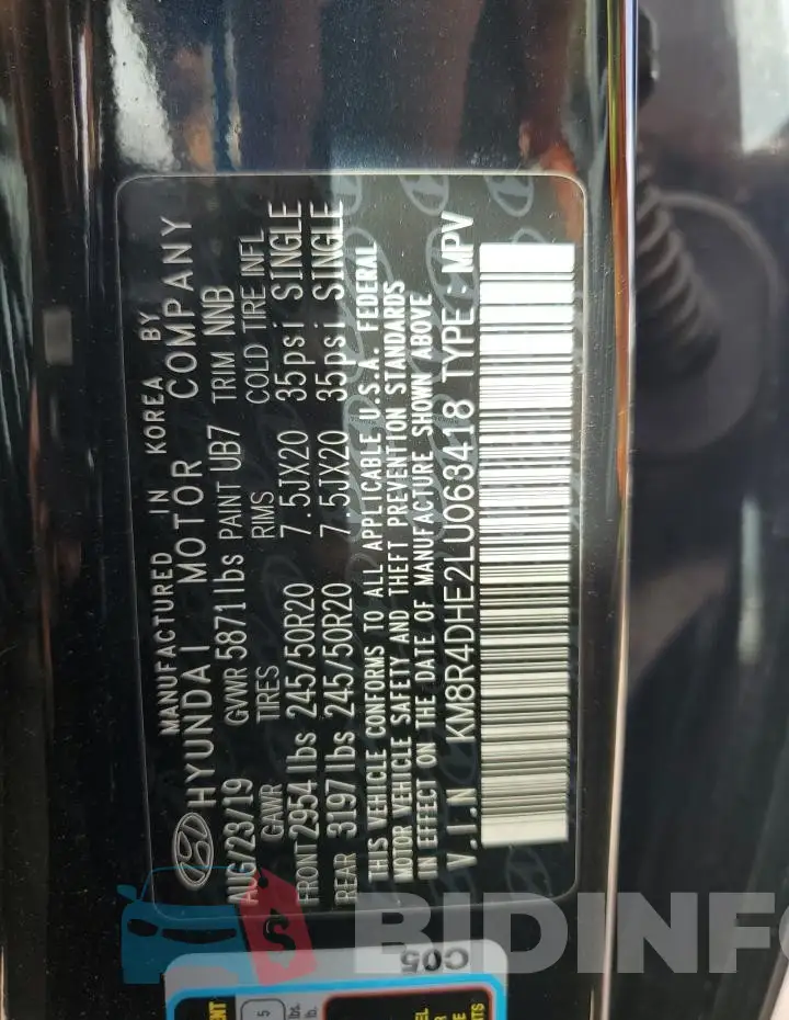 KM8R4DHE2LU063418 Photo# 13