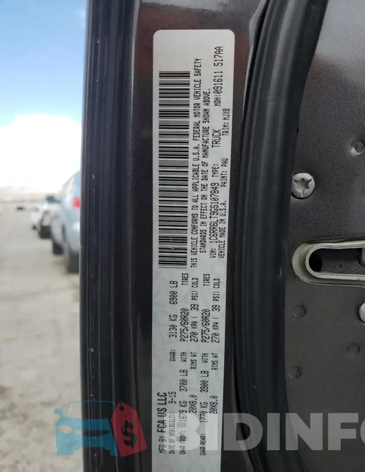 1C6RR6LT9GS107849 Photo# 13