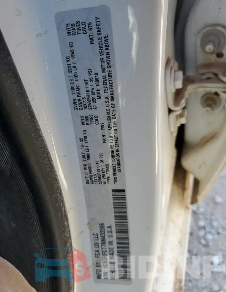 1C6SRFCT7NN433596 Photo# 12