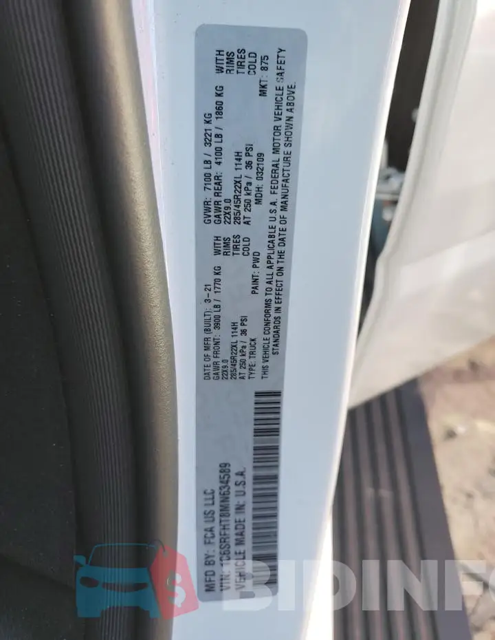 1C6SRFHT8MN634589 Photo# 12