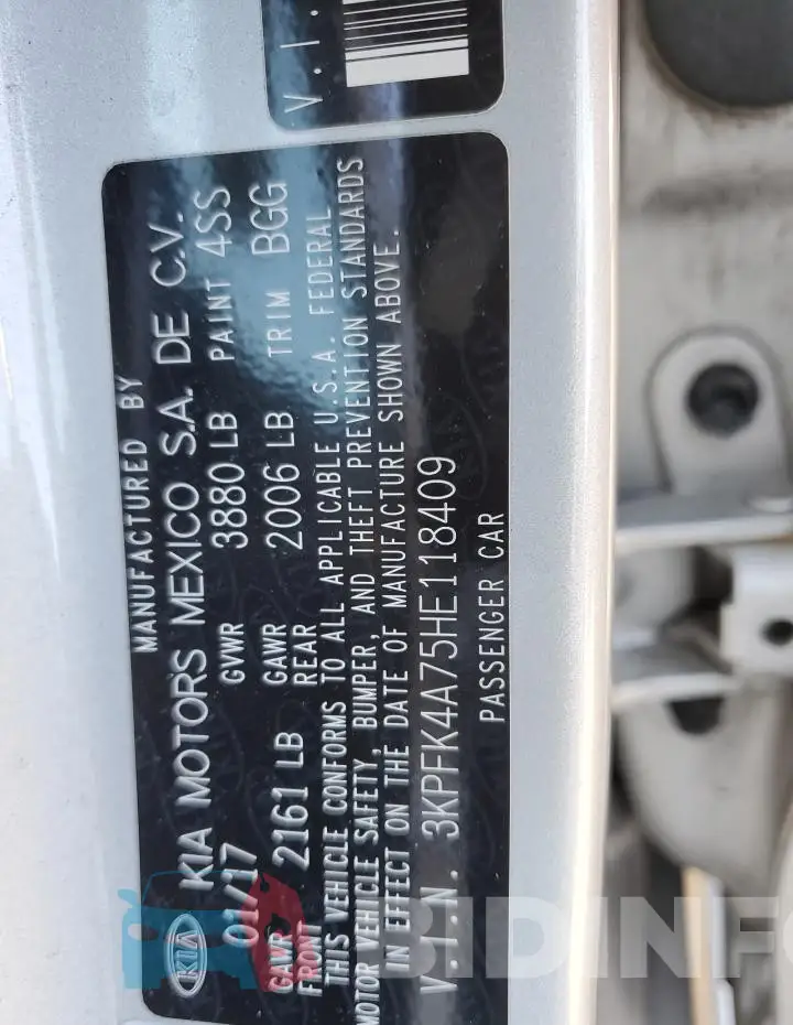 3KPFK4A75HE118409 Photo# 12