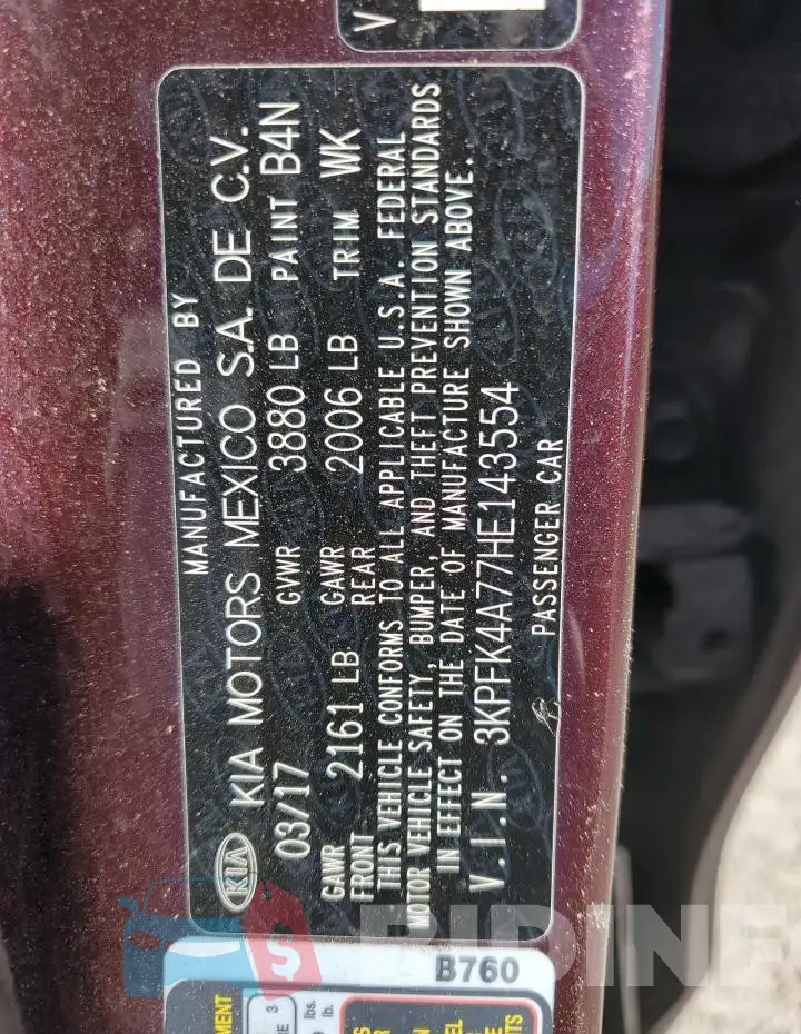 3KPFK4A77HE143554 Photo# 12