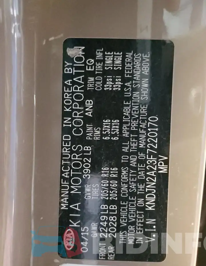 KNDJN2A23F7220170 Photo# 14