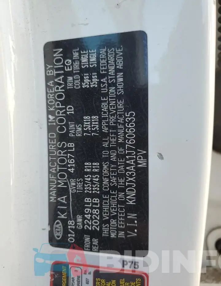 KNDJX3AA1J7606635 Photo# 13