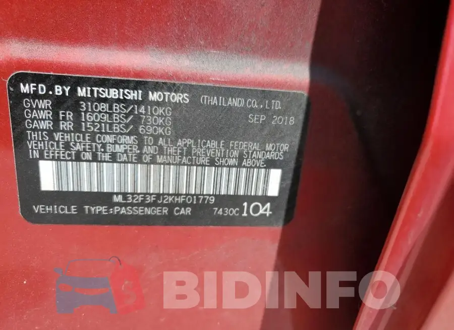 ML32F3FJ2KHF01779 Photo# 13