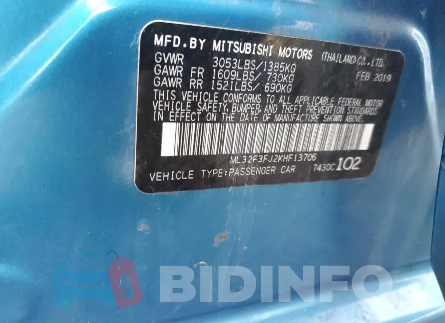 ML32F3FJ2KHF13706 Photo# 13