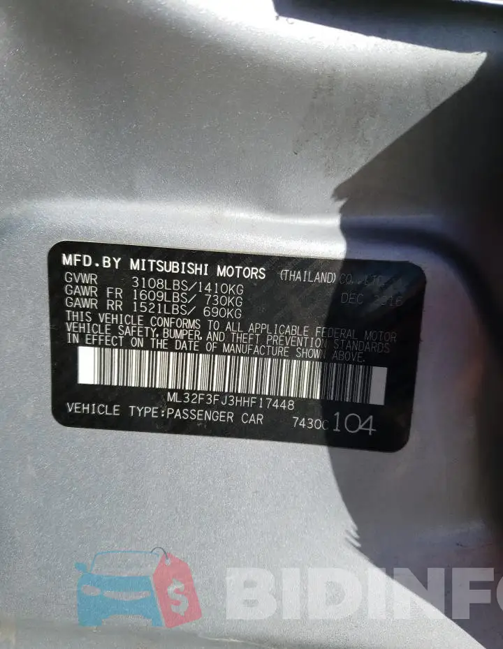 ML32F3FJ3HHF17448 Photo# 13