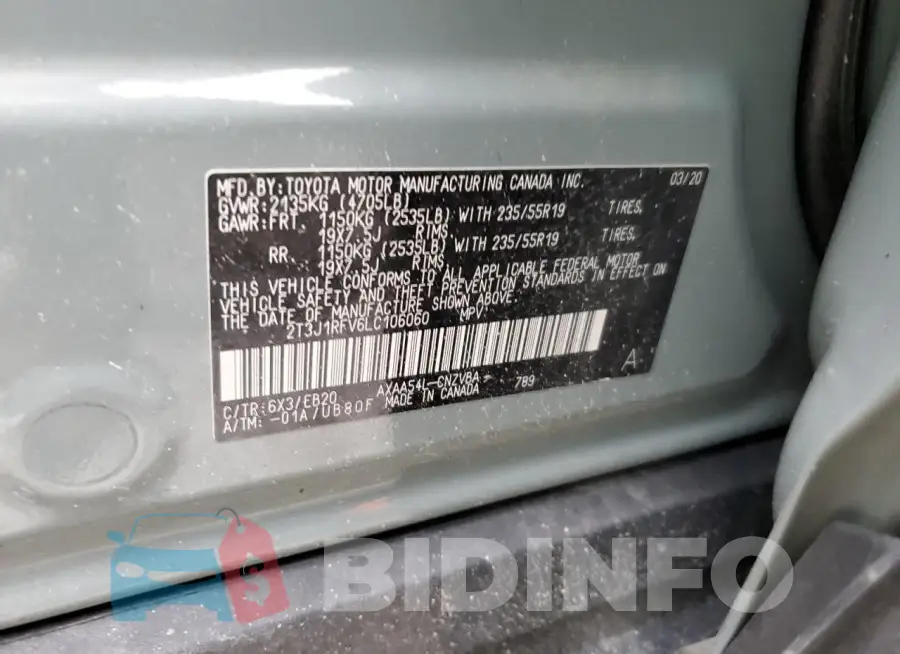 2T3J1RFV6LC106060 Photo# 13